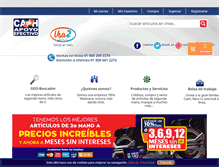 Tablet Screenshot of cashapoyoefectivo.com